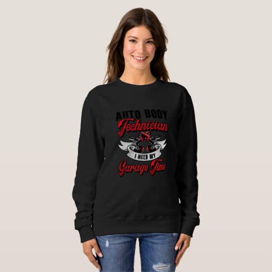 Auto Body Technician Vehicle Repair Car Maintenanc Sweatshirt (Vorne ganz)