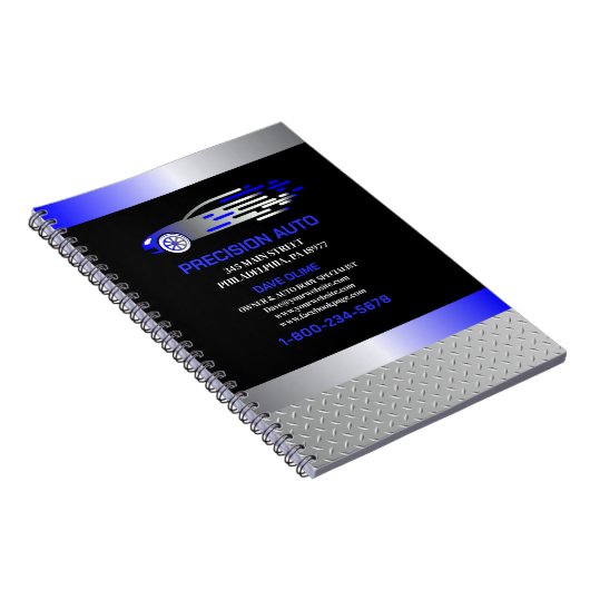 Auto Body Work Custom Car Paint Detection Collison Notizblock (Rechte Seite)