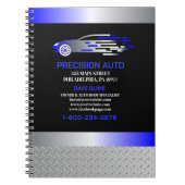 Auto Body Work Custom Car Paint Detection Collison Notizblock (Vorderseite)