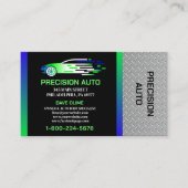 Auto Body Work Custom Car Paint Detection Collison Visitenkarte (Vorderseite)