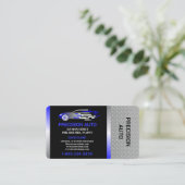 Auto Body Work Custom Car Paint Detection Collison Visitenkarte (Stehend Vorderseite)