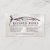 Auto Body Work Custom Car Paint Visitenkarte (Vorderseite)