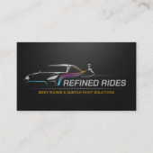 Auto Body Work Custom Car Paint Visitenkarte (Vorderseite)