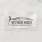 Auto Body Work Custom Car Paint Visitenkarte (Vorderseite)