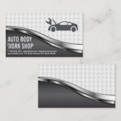 Auto Body Work Shop | Car-Logo mit Wrench Visitenkarte (Vorne/Hinten)