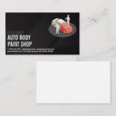 Auto Body Workers Painting Car Visitenkarte (Vorne/Hinten)