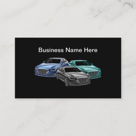 Auto Broker Automotive Business Card Design Visitenkarte (Vorderseite)