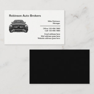 Auto Broker Professional Automotive Visitenkarte