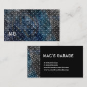 Auto Business Card Bauunternehmer Metall 3 Visitenkarte (Vorne/Hinten)