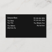 Auto Business Cards Visitenkarte (Rückseite)