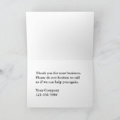 Auto Business Danke Cards (Innenseite)