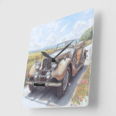 AUTO CAR DESIGN QUADRATISCHE WANDUHR (Winkel)