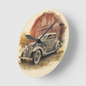 AUTO CAR DESIGN RUNDE WANDUHR (Winkel)