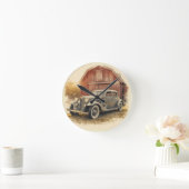 AUTO CAR DESIGN RUNDE WANDUHR (Zuhause)