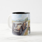 AUTO CAR DESIGN ZWEIFARBIGE TASSE (Vorderseite Links)
