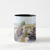 AUTO CAR DESIGN ZWEIFARBIGE TASSE (Mittel)