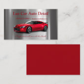 Auto Car Detail Wash Service Visitenkarte (Vorne/Hinten)