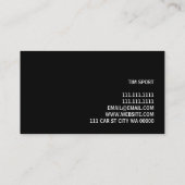 Auto Car Händler Body Shop Visitenkarte (Rückseite)