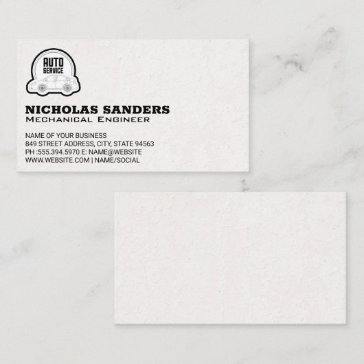 Auto | Car-Logo Visitenkarte (Vorne/Hinten)