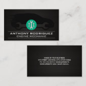 Auto Car Logo | Wrenches | Mechanisch Visitenkarte (Vorne/Hinten)