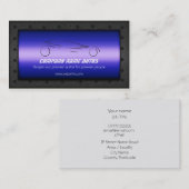 Auto Car on Royal Blue - Vorlage Sportscar Visitenkarte (Vorne/Hinten)