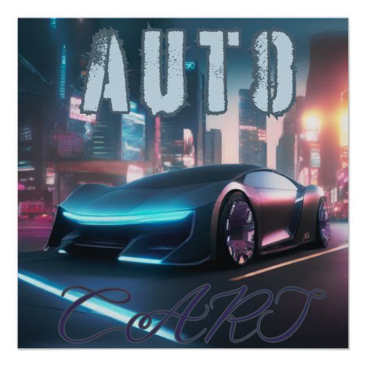 AUTO CAR POSTER (Vorderseite)