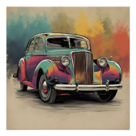 AUTO CAR POSTER