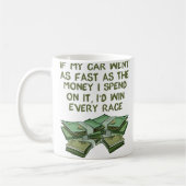 Auto Car Racing Funny Mug Kaffeetasse (Links)