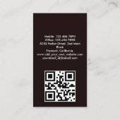 Auto Car Räume Detail Reinigung Wasch Service Visitenkarte (Rückseite)