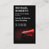 Auto Car Räume Detail Reinigung Wasch Service Visitenkarte (Vorderseite)