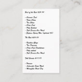 Auto Car Wash Logo | Abwasser Visitenkarte (Rückseite)