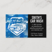 Auto Car Wash Logo | Seifenblasen Visitenkarte (Vorderseite)