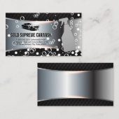 Auto Car Wash Logo | Seifenblasen Visitenkarte (Vorne/Hinten)