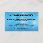 Auto Car Wash Reinigungsdienste Visitenkarte (Rückseite)