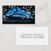 Auto Car Wash | Seifenblasen | Autoreinigung Visitenkarte (Vorne/Hinten)