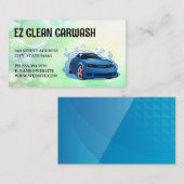 Auto Car Wash Services Business Card Visitenkarte (Vorne/Hinten)