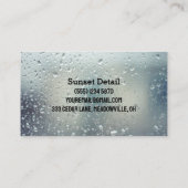 Auto Car Wash Visitenkarte (Rückseite)