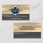 Auto Care Wrenches | Mechanische Dienste Visitenkarte (Vorne/Hinten)