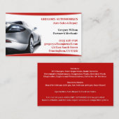 Auto Cars Business Card Visitenkarte (Vorne/Hinten)
