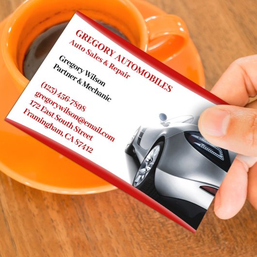 Auto Cars Business Card Visitenkarte