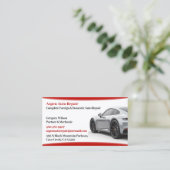 Auto Cars Business Card Visitenkarte (Stehend Vorderseite)