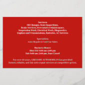 Auto Cars Flyer (Hinten)