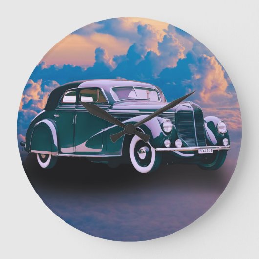 AUTO CARS GROßE WANDUHR (Vorderseite)