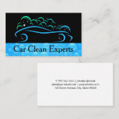 Auto Cleaning | Modern Wash Visitenkarte (Vorne/Hinten)