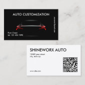 Auto Customizing Car Custom QR Visitenkarte (Vorne/Hinten)