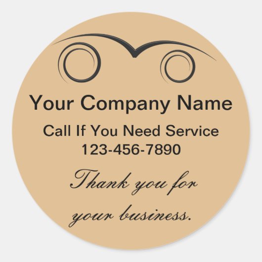 Auto Dankeschön an Stickers (Vorderseite)