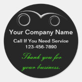 Auto Dankeschön an Stickers (Vorderseite)