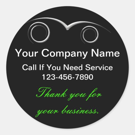 Auto Dankeschön an Stickers (Vorderseite)