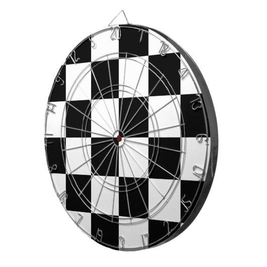 Auto, das karierte Checkered Flagge läuft Dartscheibe (Vorderseite rechts)