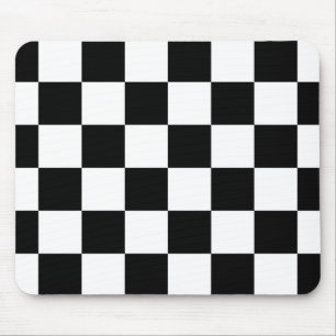 Auto, das karierte Checkered Flagge läuft Mousepad